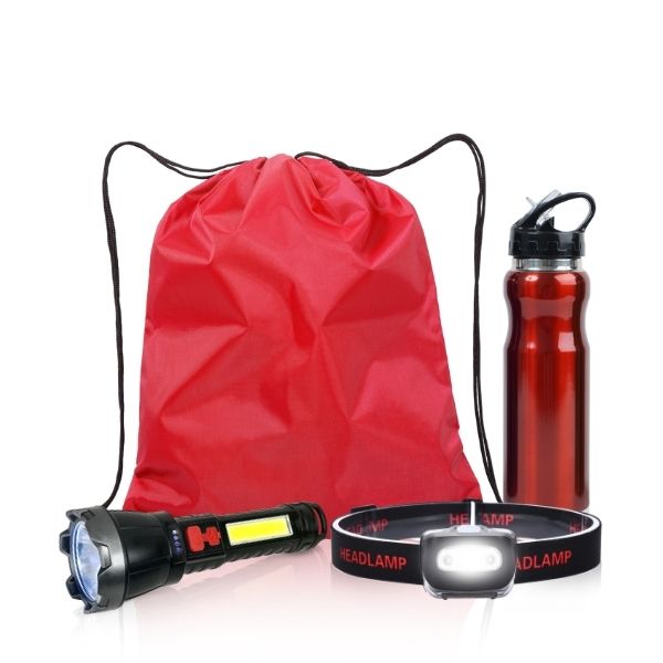 סט הכולל: 
בקבוק נירוסטה עם קשית נשלפת 700ML +
פנס ראש טקטי מקצועי FORCELIGHT +
פנס יד גדול FORCELIGHT עוצמתי במיוחד +
תיק שרוכים עשוי ניילון. 